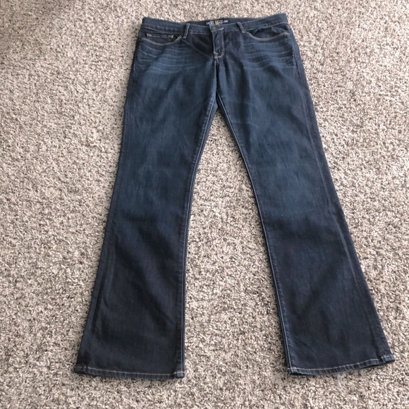 Lucky Brand Jeans Cate Boot SZ 12 (31) Blue Denim - Picture 1 of 8